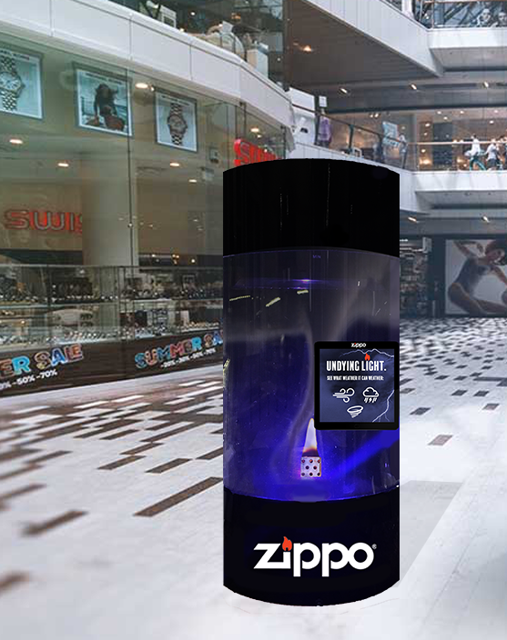 zippo weather chamber interactive ad