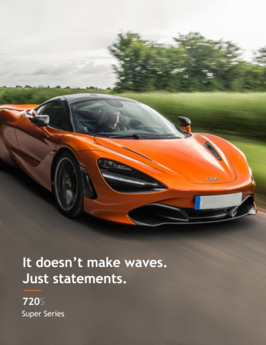 mclaren make statments ad